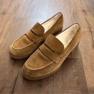 Cole Haan Suede Loafers Heels